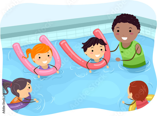 Stickman Kids Swimming Coach