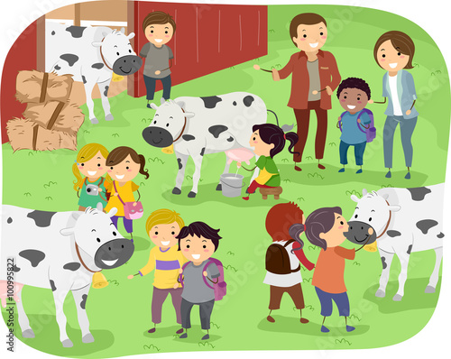 Stickman Kids Dairy Farm Trip