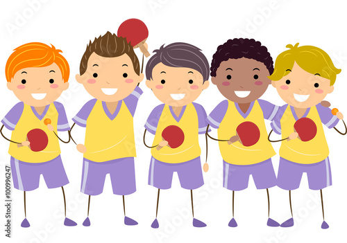 Stickman Kids Table Tennis Boys