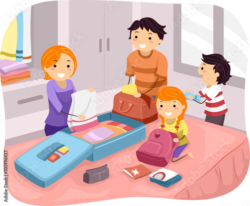 Stickman Family Packing