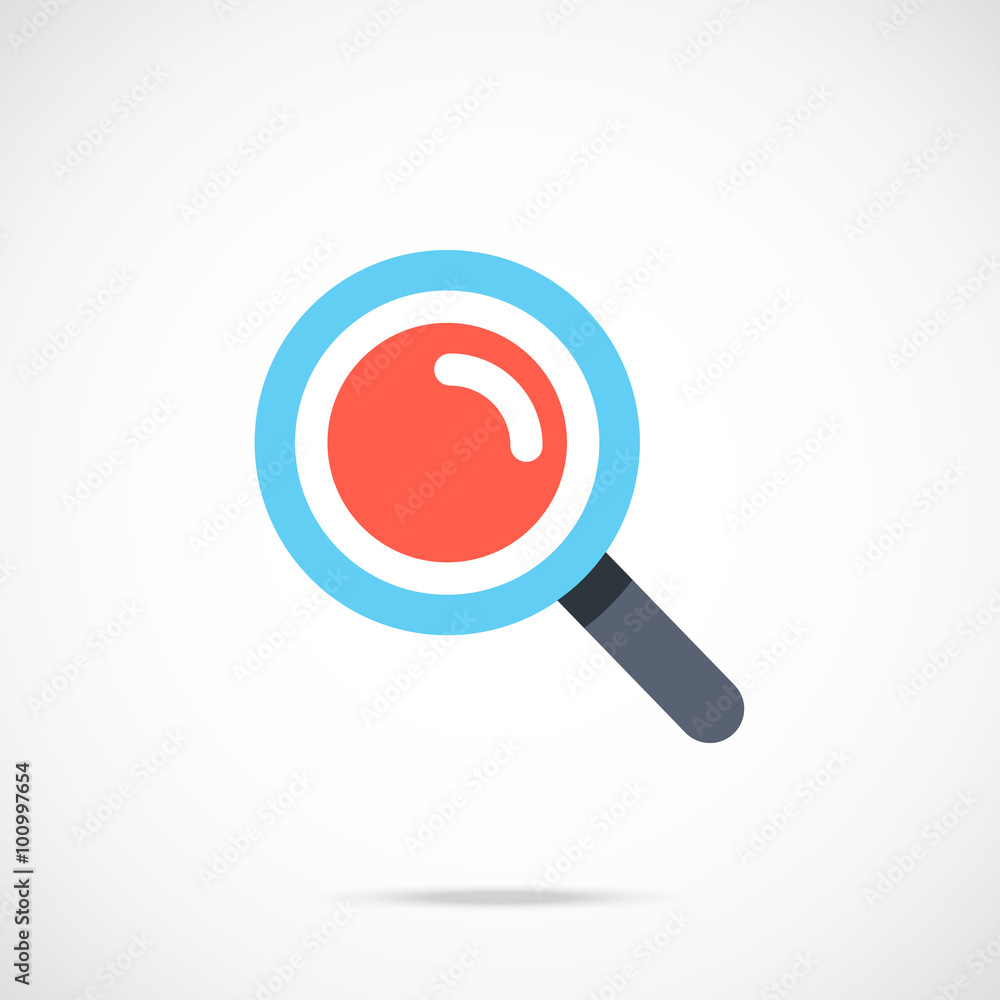 Vector search icon. Modern flat design vector illustration Vector search icon. Modern flat design vector illustration