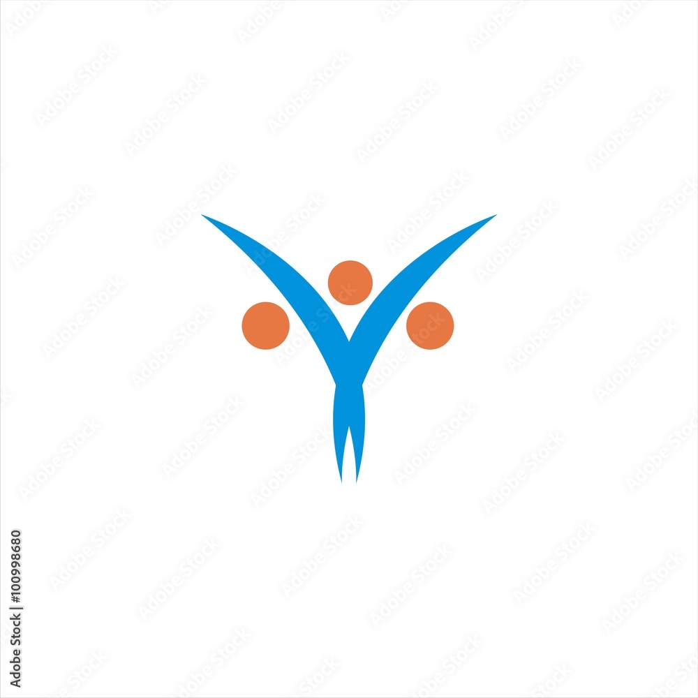 Healthy and Balance Life Logo Template Healthy and Balance Life Logo Template