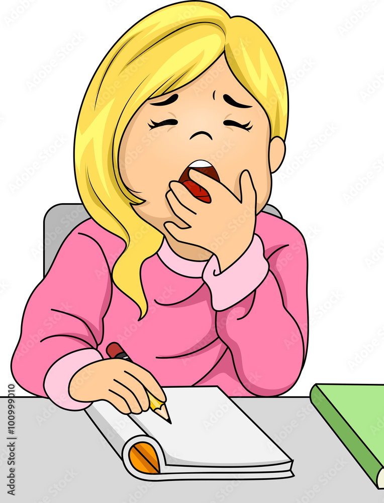 Yawning Child Clipart