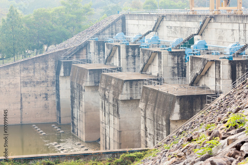 Wallpaper Mural Concrete dam made for water and electric current supply. Torontodigital.ca