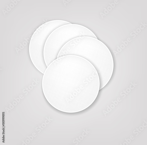 Vector cotton pads