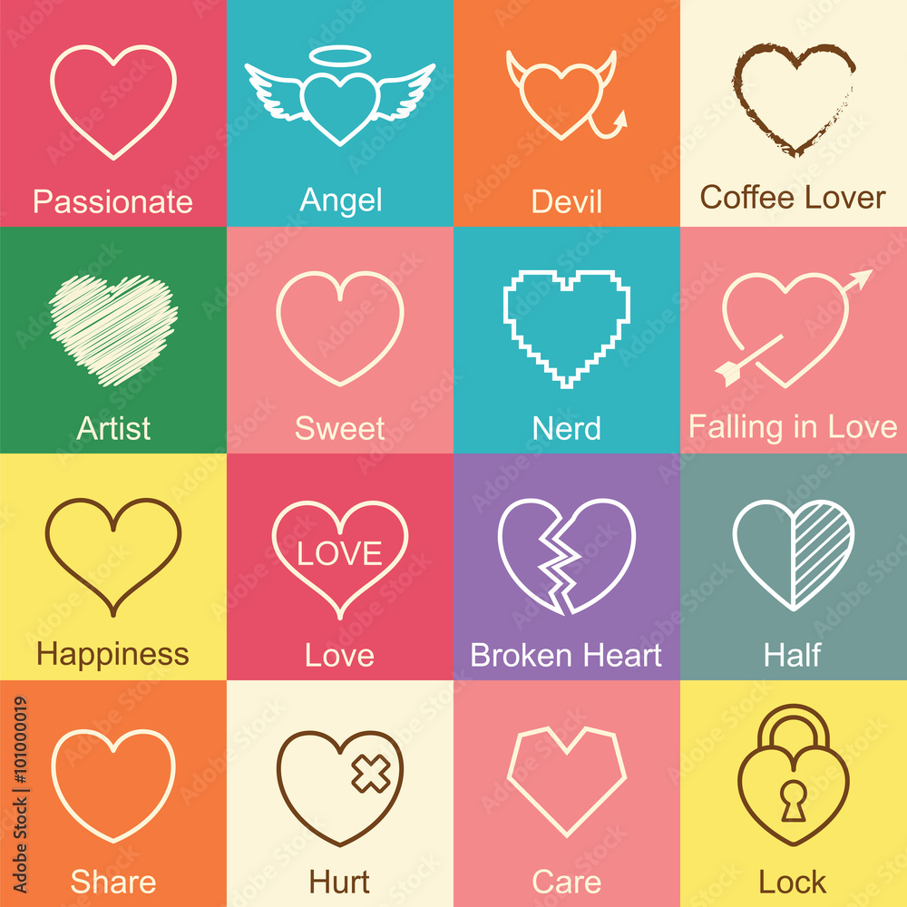 Fotografie valentine heart outline design