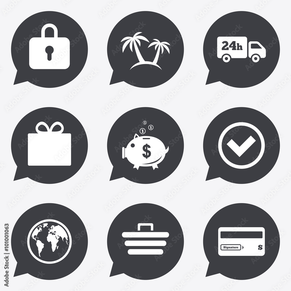 Online shopping, e-commerce and business icons. Online shopping, e-commerce and business icons.