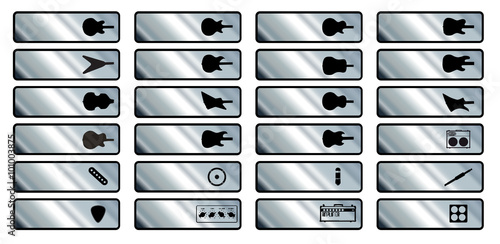Guitar Shop Icon Buttons