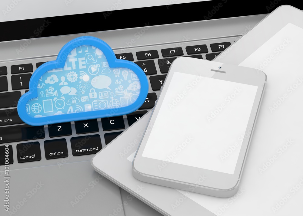 laptop, tablet pc, smart phone and cloud laptop, tablet pc, smart phone and cloud
