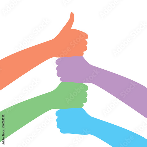 hand stack,vector illustration