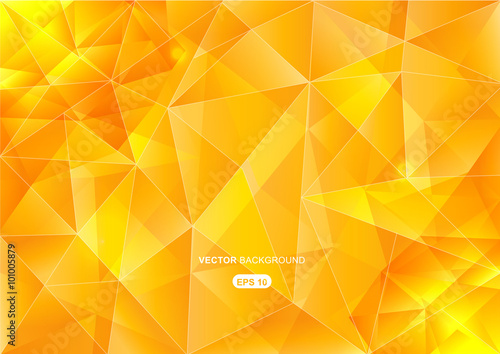 yellow abstract  geometric background with polygons