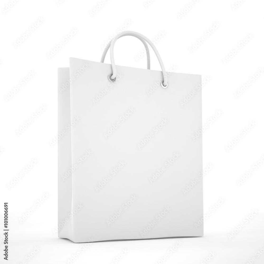 Paper Shopping Bag isolated on white background Paper Shopping Bag isolated on white background