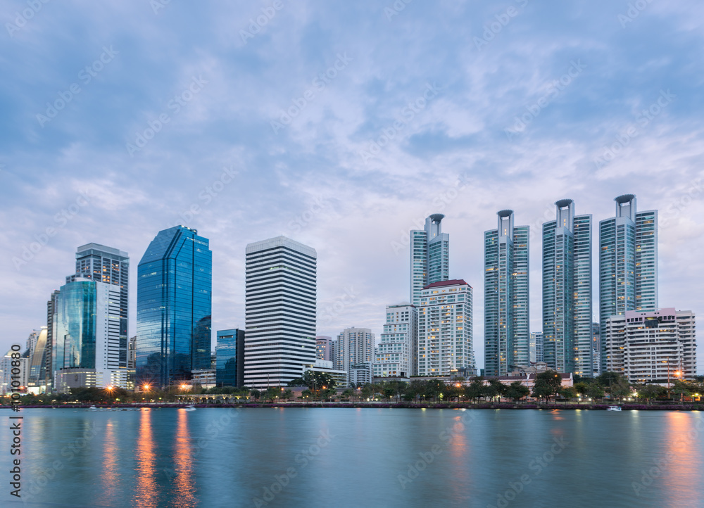 Naklejka premium Bangkok city town