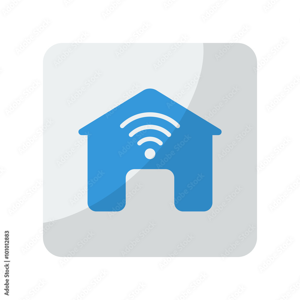 Blue Hospital icon on grey rounded square button on white Blue Hospital icon on grey rounded square button on white