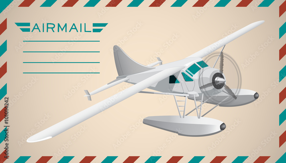 Postal background. Vector illustration. Stock Vector | Adobe Stock