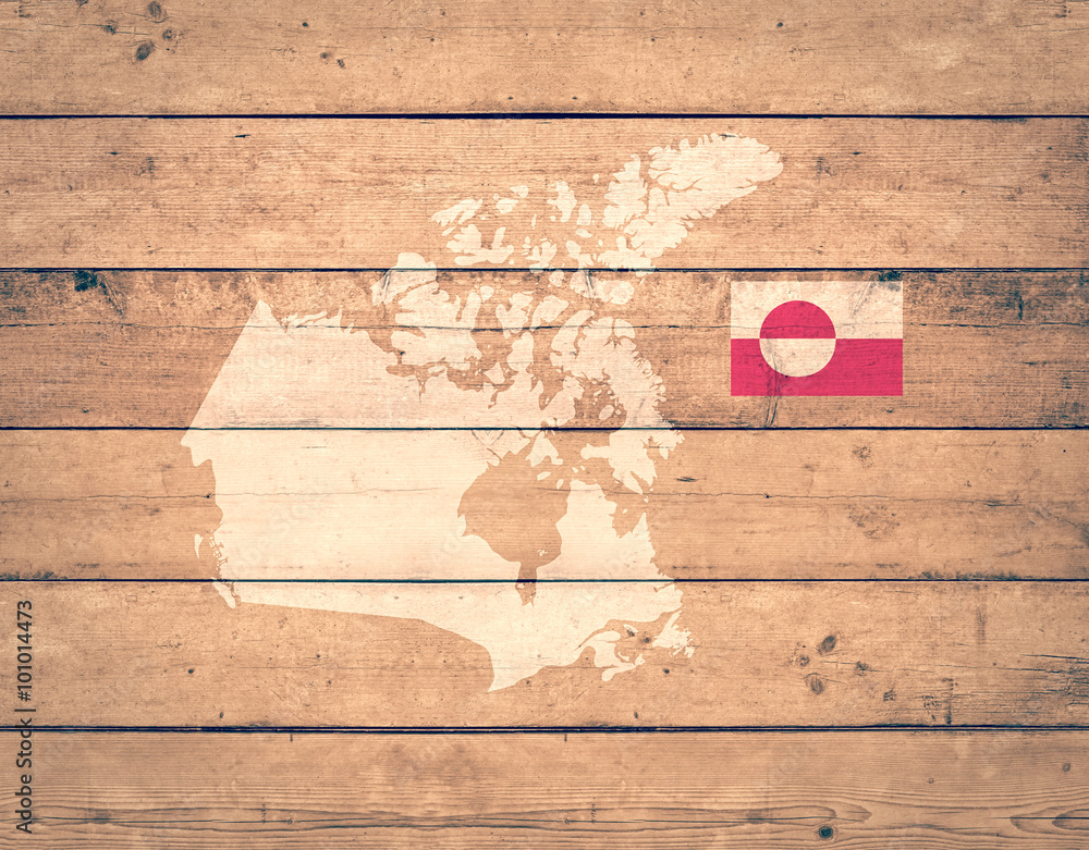 Fotografie map of Greenland