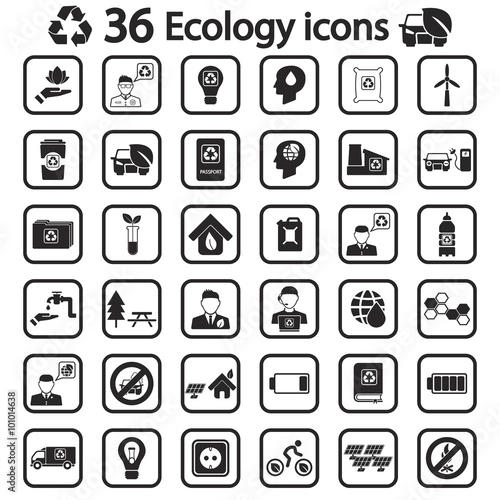 Ecology icon set © egorvector
