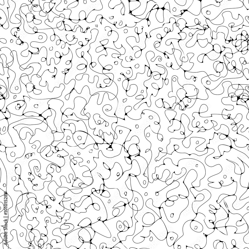 abstract seamless pattern - chaos whorls