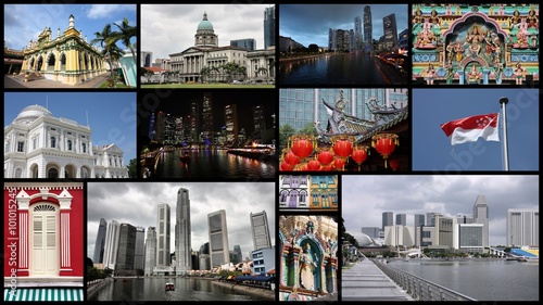 Singapore - travel photo collage