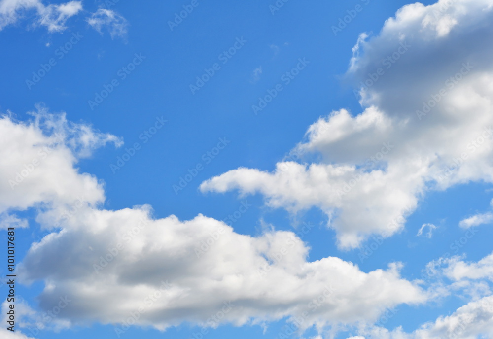 Fototapeta premium Landscape, Blue Daytime Sky with White Clouds, Photo