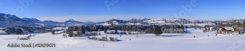 Winterpanorama mit Seeg und Grünten © ARochau