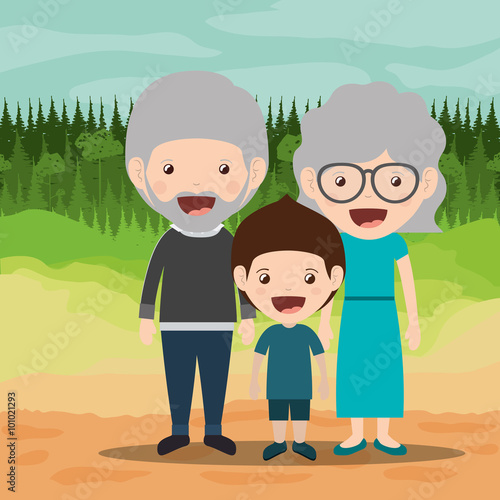 happy grandparents design 