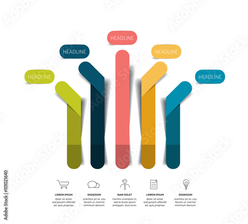 Arrow infographic scheme, flowchart, template, chart. Vector.