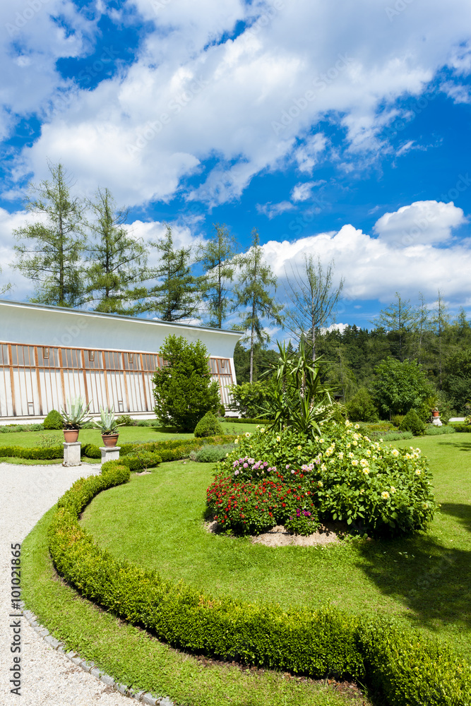 Fototapeta premium garden of cistercian monastery in Zwettl, Lower Austria, Austria
