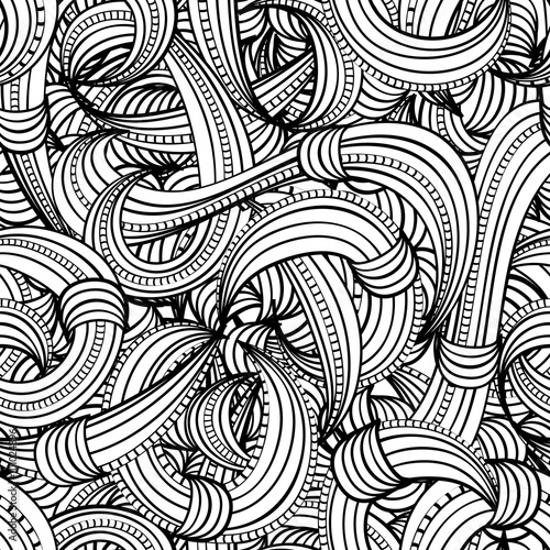 seamless black and white pattern abstract © 100ker