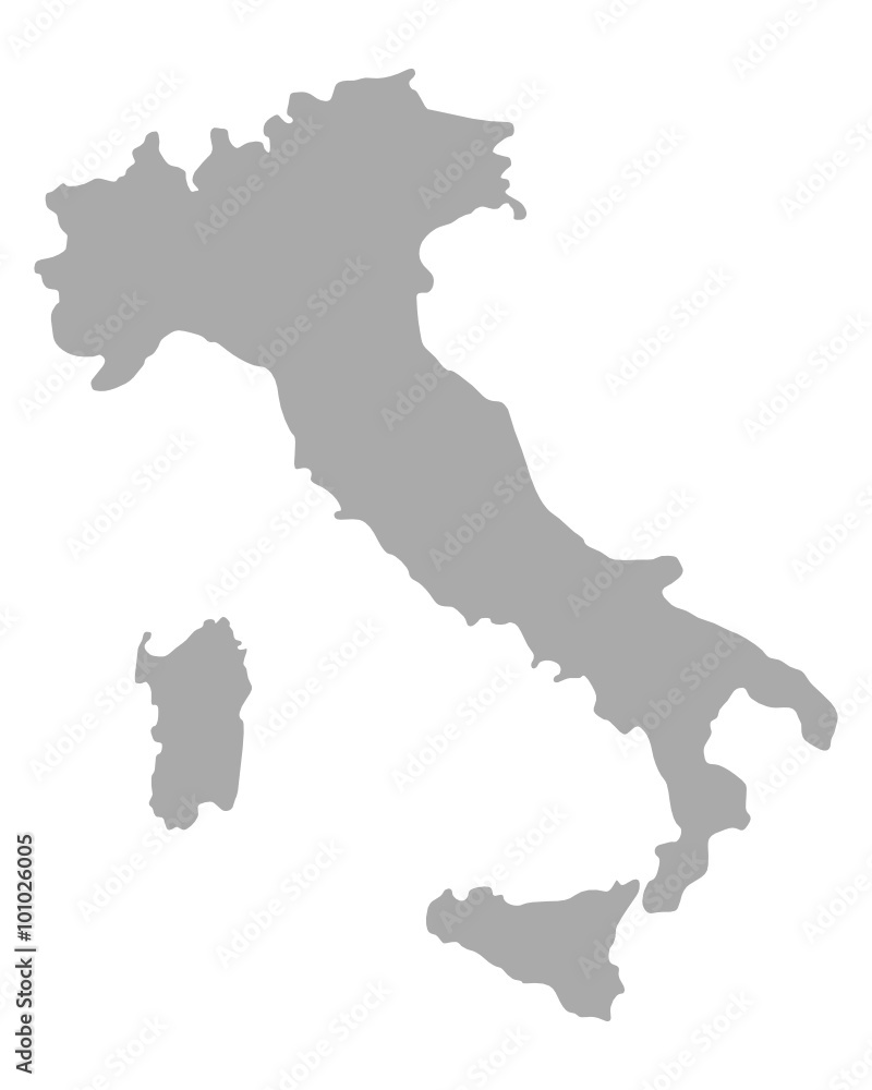 Karte von Italien
