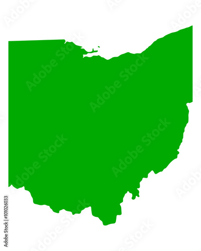 Karte von Ohio