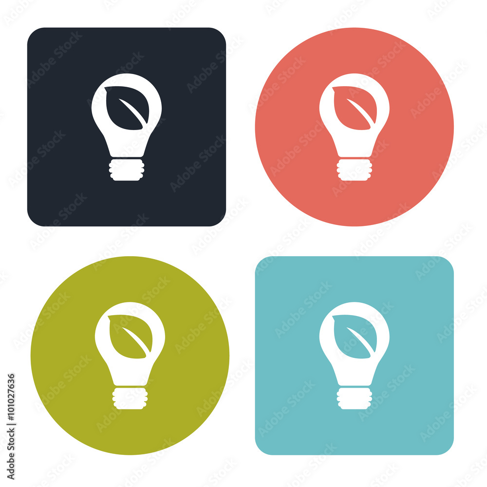 eco lightbulb icon eco lightbulb icon