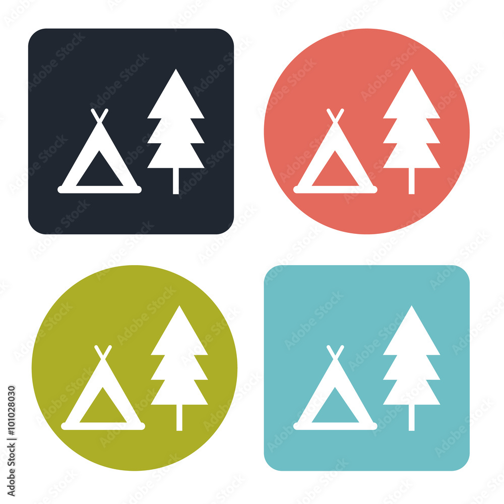 camping icon camping icon