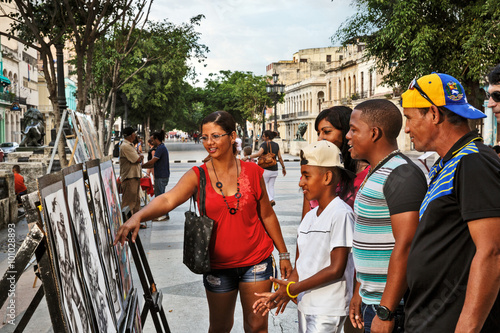 Cuba, La Habana, Art at Paseo de Martí (Prado) photo