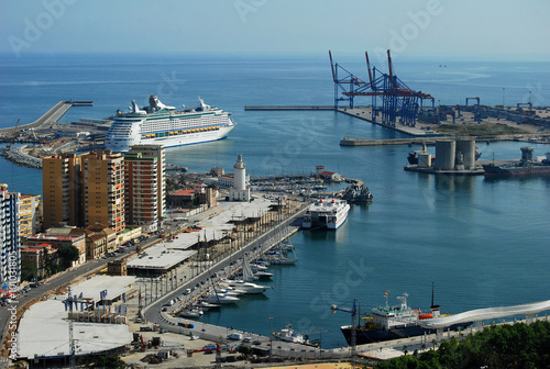 Málaga, puerto, panorámica © Maika