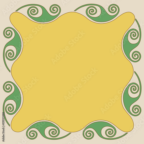 Art nouveau frame, ornament