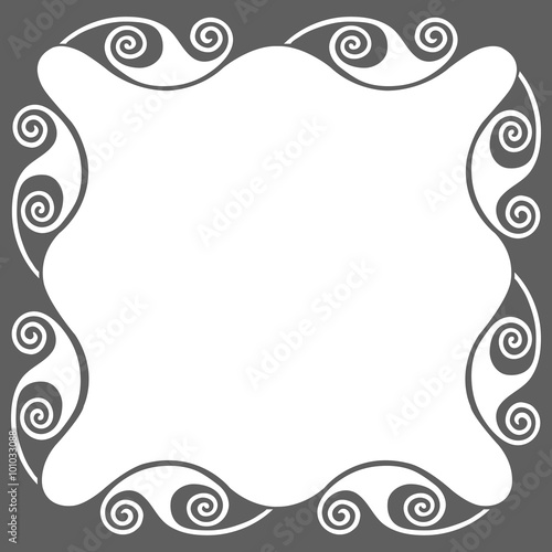 Art nouveau frame, ornament