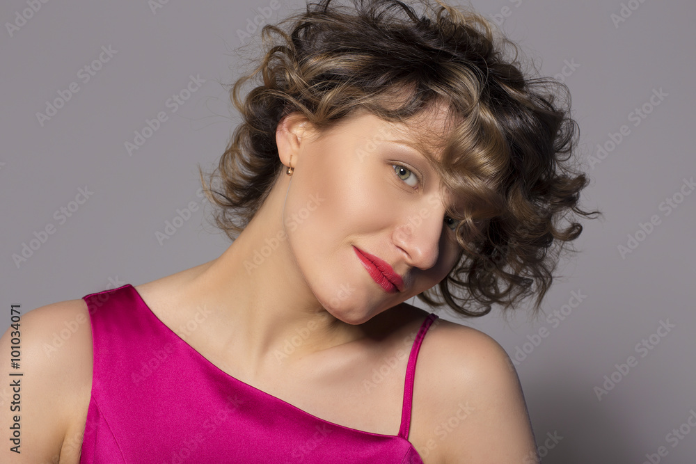 Pretty young blond woman in studio Pretty young blond woman in studio