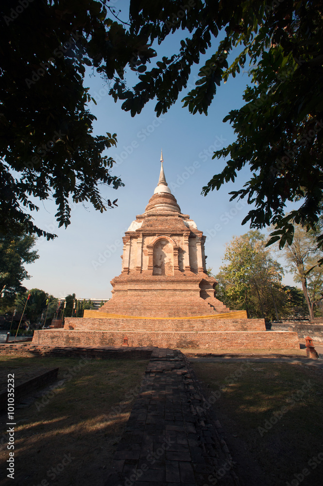 The Maha Chedi of Wat Chet Yot temple in Chaing Mai,Thailand. The Maha Chedi of Wat Chet Yot temple in Chaing Mai,Thailand.