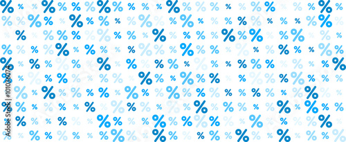Sale banner with percent.