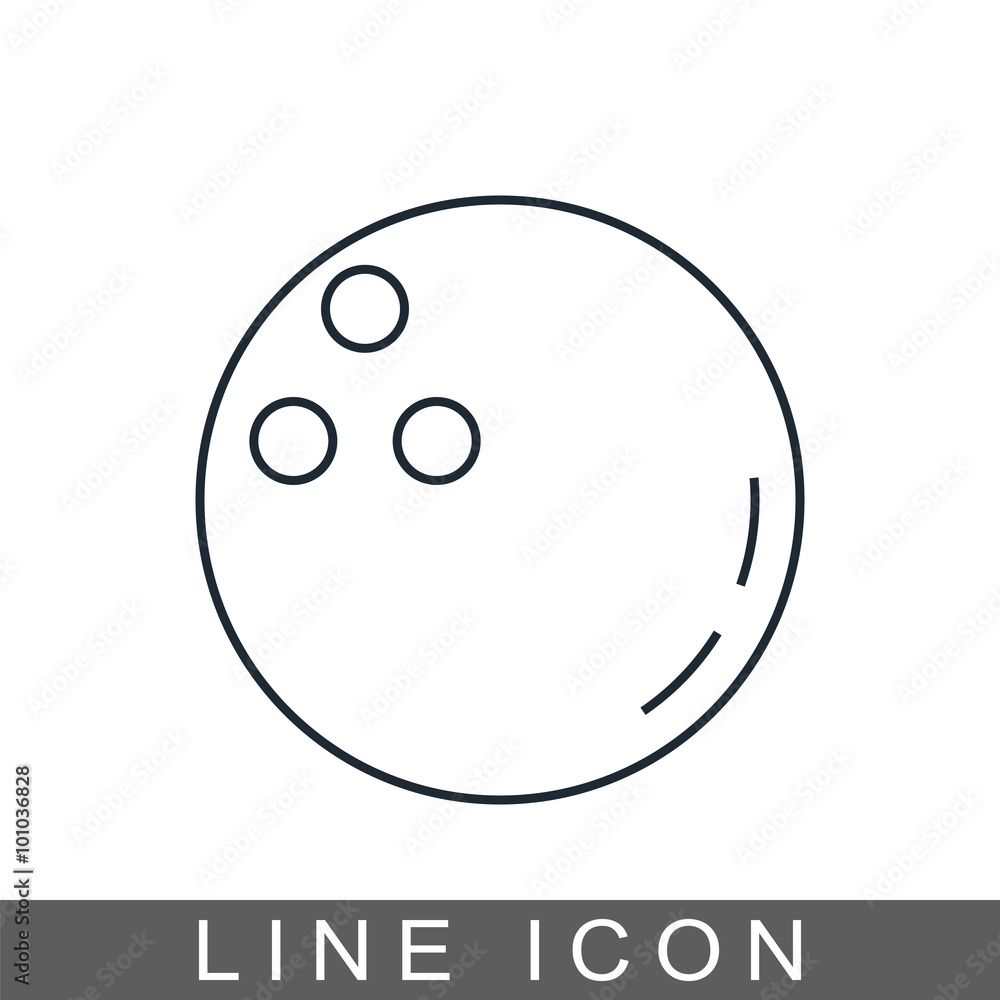 icon bouling ball icon bouling ball