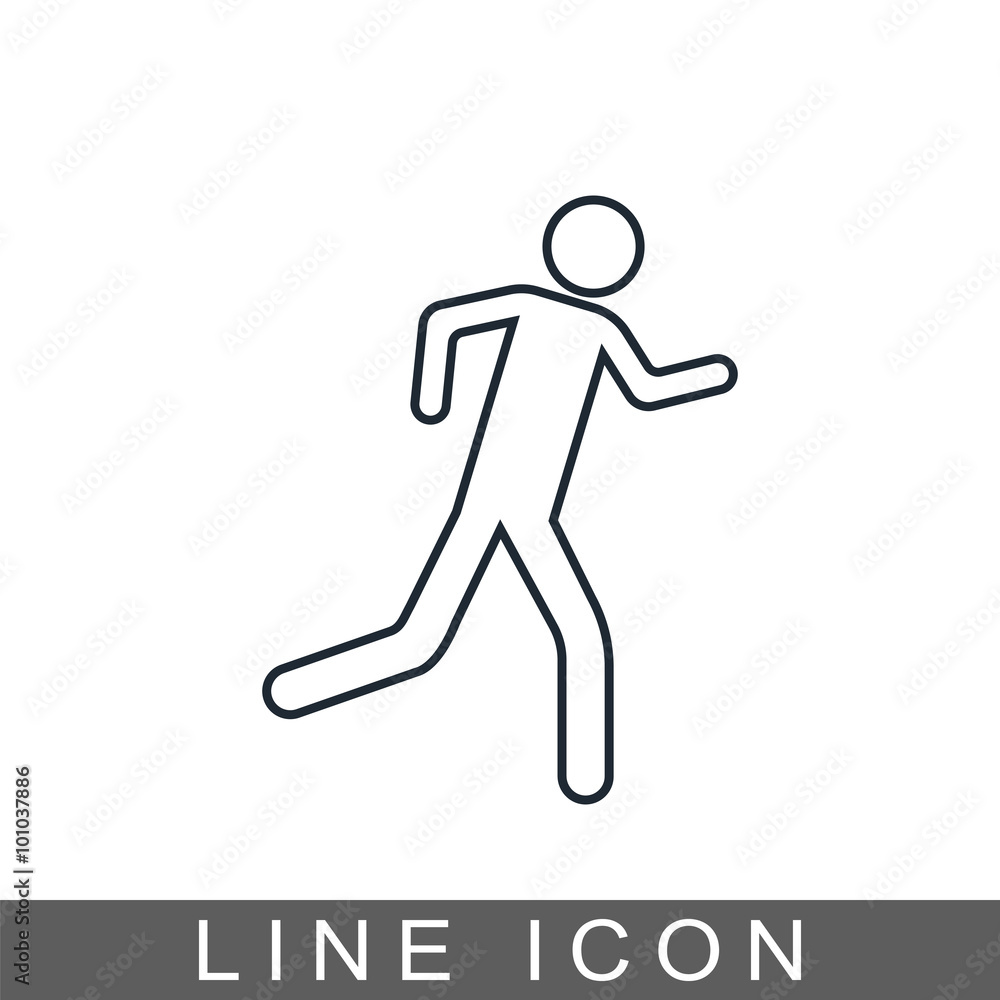 icon man running