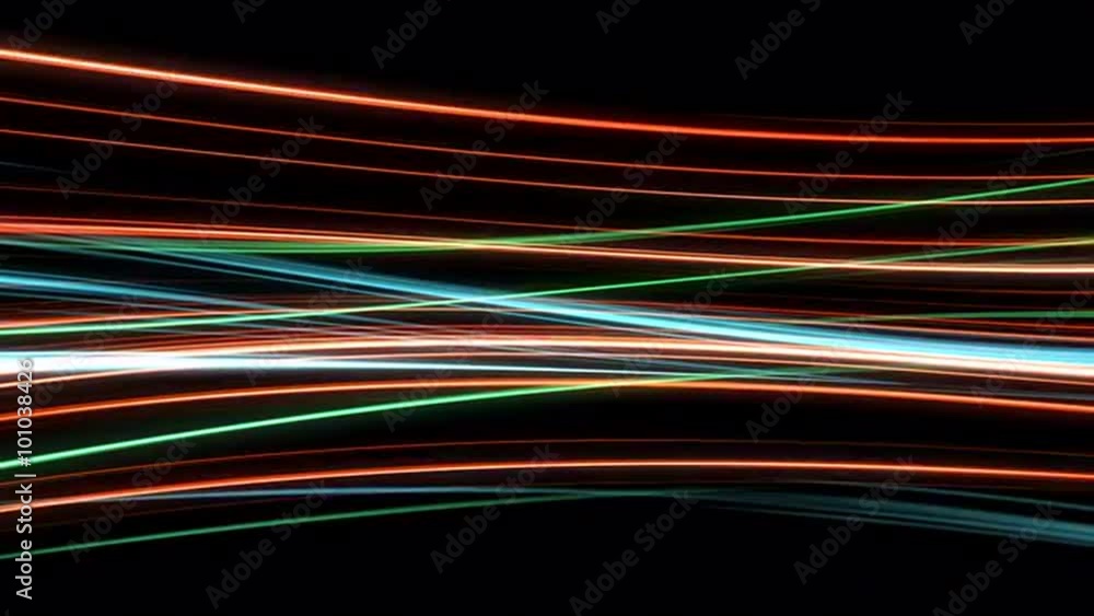 slow motion neon glowing lights lines slow motion neon glowing lights lines