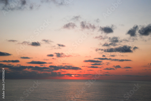 The beautiful sunrise on the sea © carl