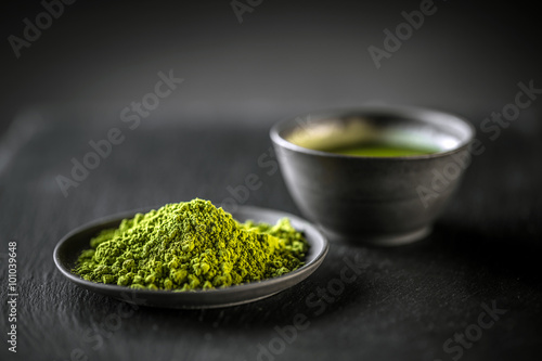 Matcha, powder green tea