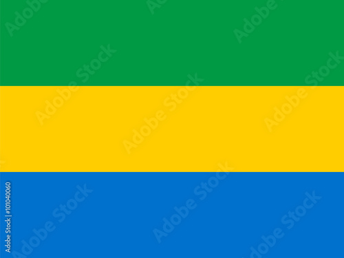 Standard Proportions for Gabon Flag