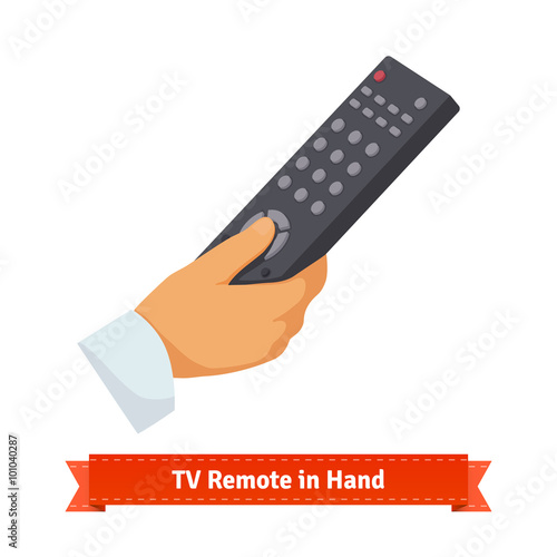 Remote control in hand