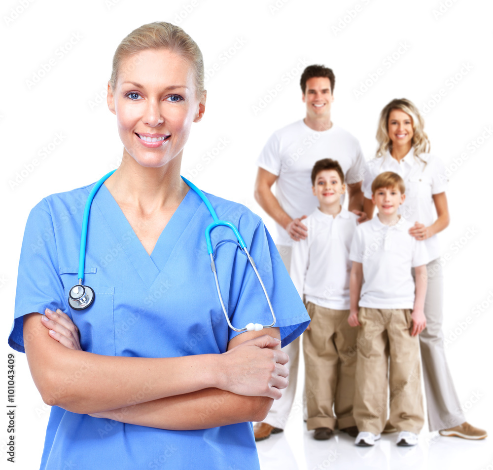 Family doctor woman.