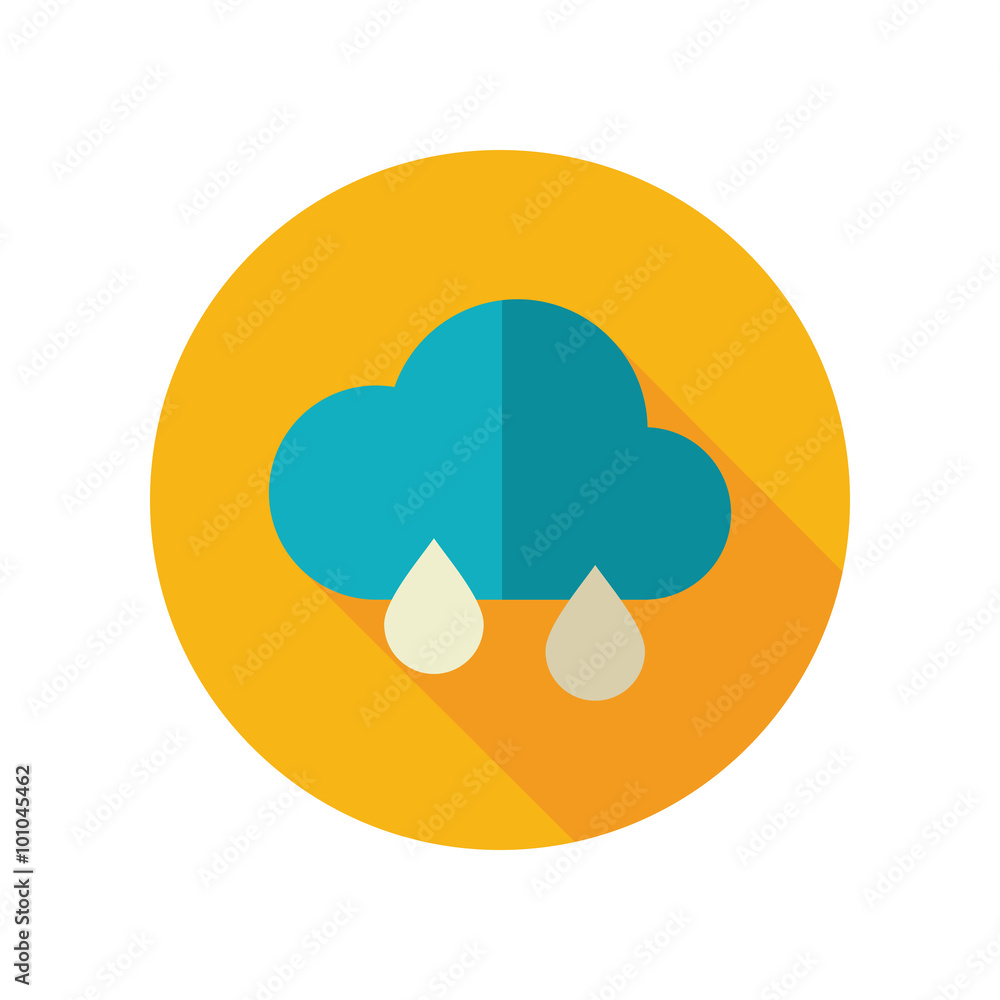 Rain Cloud flat icon. Meteorology. Weather Rain Cloud flat icon. Meteorology. Weather