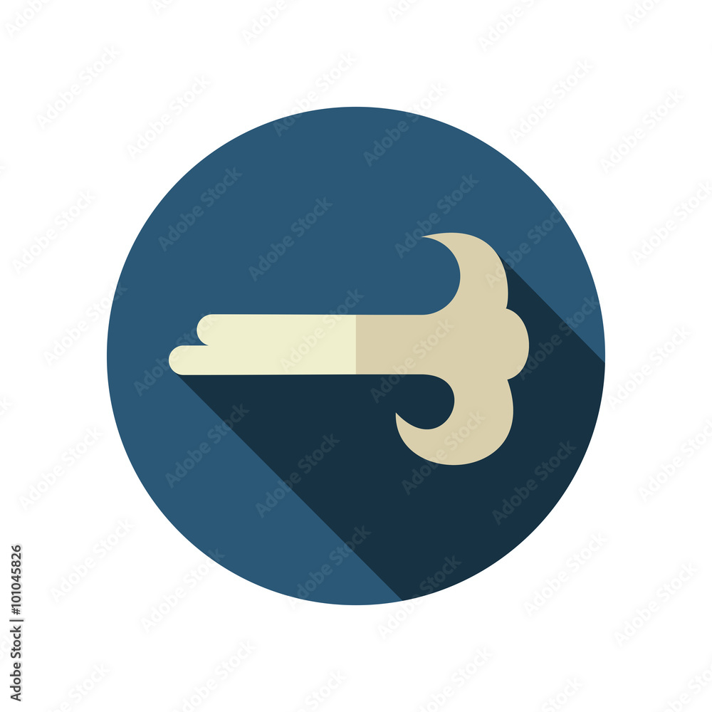 Wind flat icon. Meteorology. Weather Wind flat icon. Meteorology. Weather